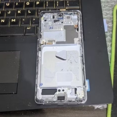 Frame Lcd Samsung S21 Ultra 5Gb Tombol Power Volume  original Copotan
