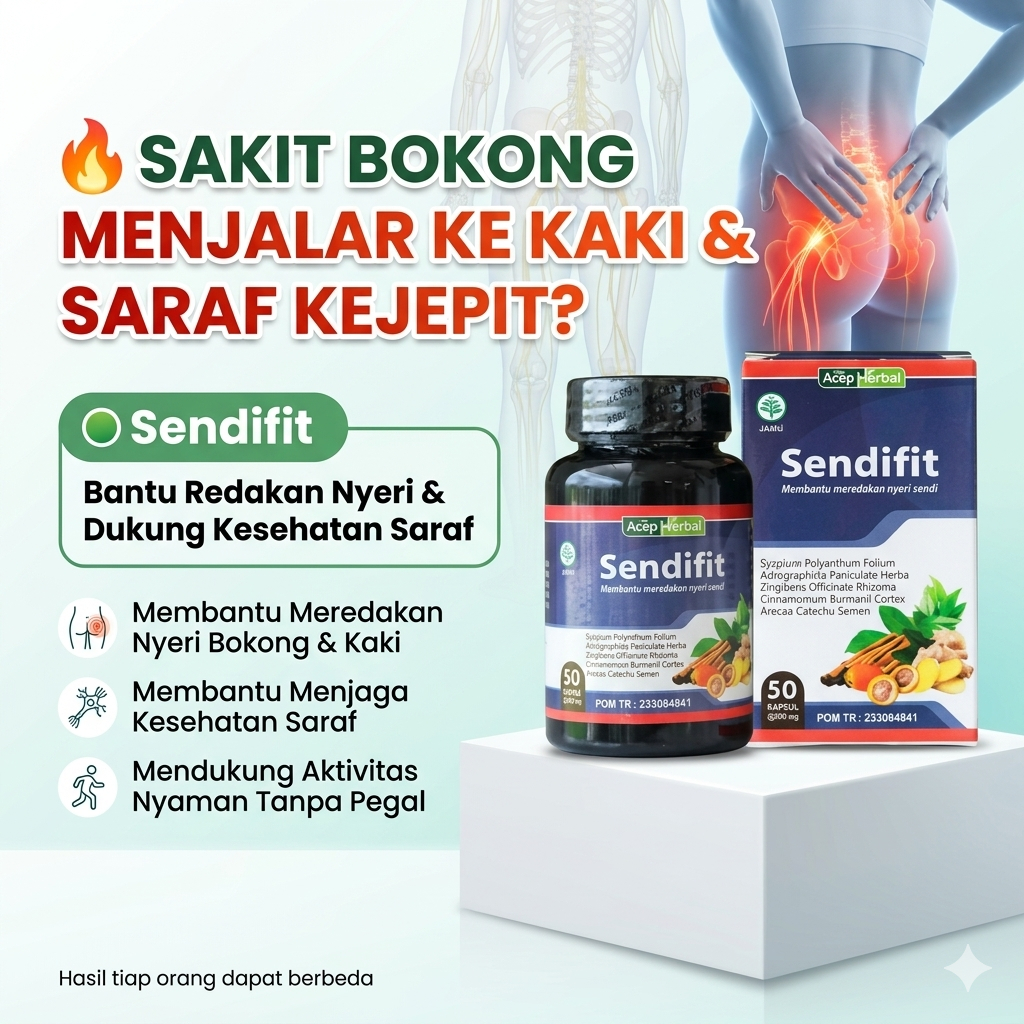 Obat Sakit Bokong di Apotik, Sampai Kaki, Saraf Kejepit | Sendifit