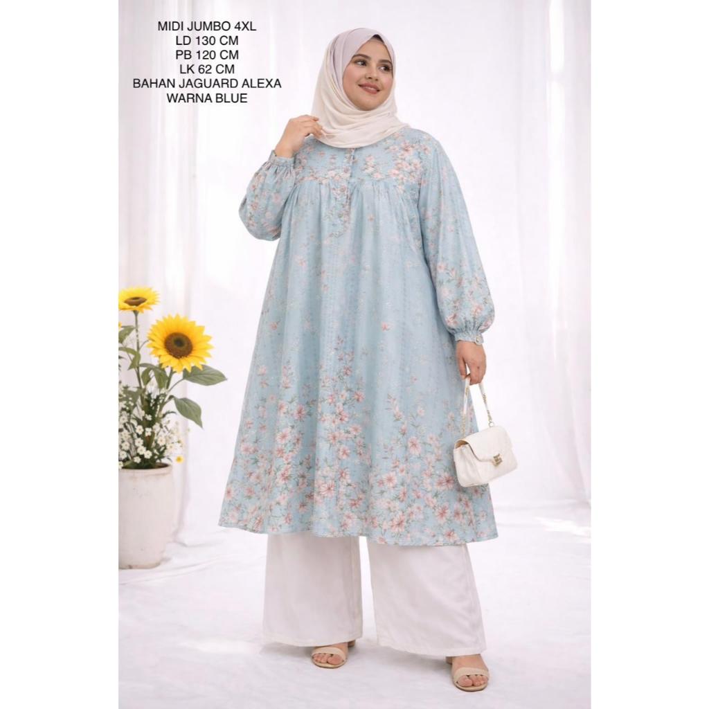 Midi Dress Jumbo Ld 130 Cm Model Kekinian - Tara Midi Dress