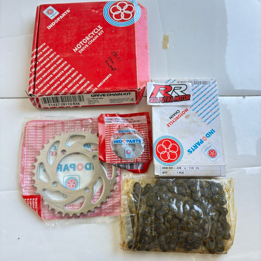 gearset gear gir rantai roda depan belakang set yamaha rxk rx king rxs f1zr f1z r alfa force1 champ 