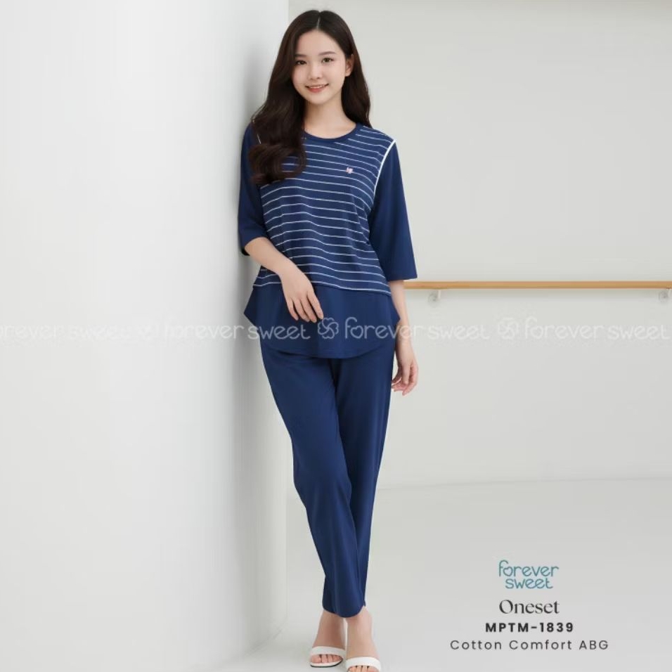 One Set Piyama Wanita Premium - Tangan Pendek Celana Panjang CP ABG Anak Remaja Tanggung | FOREVER S