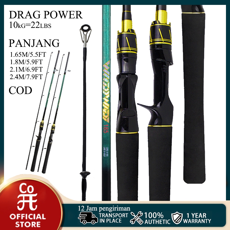 Baitcasting Rod Medium Joran Pancing Carbon Lure M Power Fishing Rod Spinning Rod Shrimp Rod bc Rod