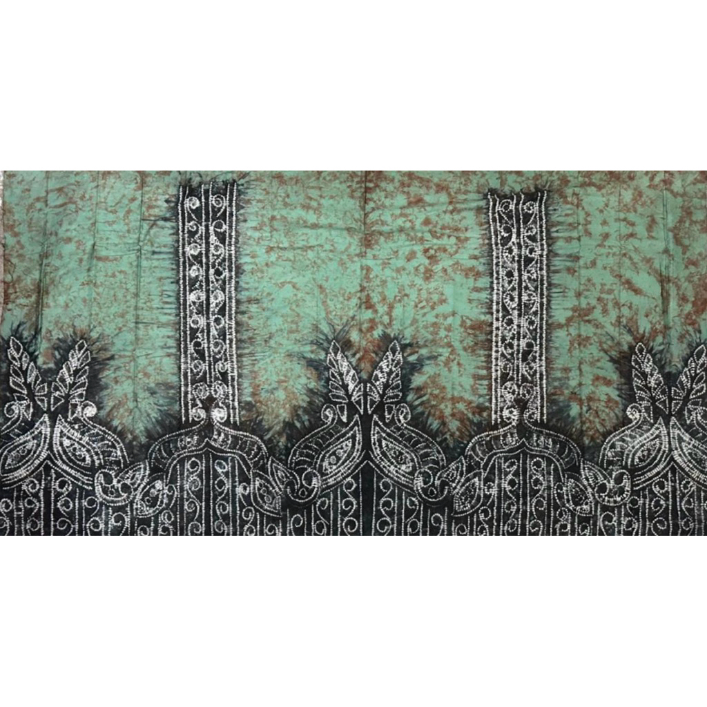 Kain Sasirangan katun satin 2 meter khas banjarmasin Kalimantan Selatan 3 gradasi warna oleh oleh ku