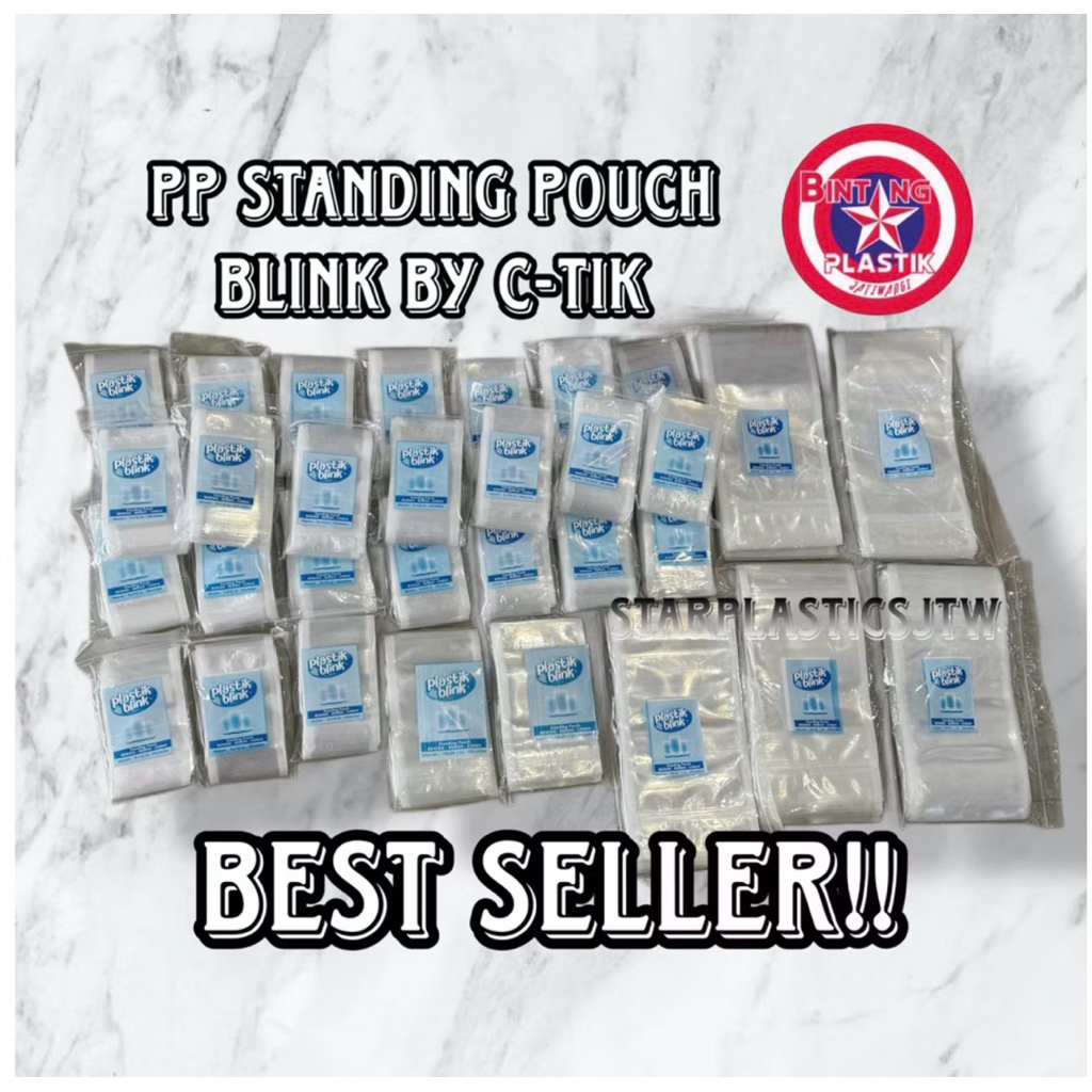 U PLASTIK PP Standing Pouch / STP BLINK / ROYAL (9x15 10x17 12x20) -50pcs Ekonomis HIGH QUALITY