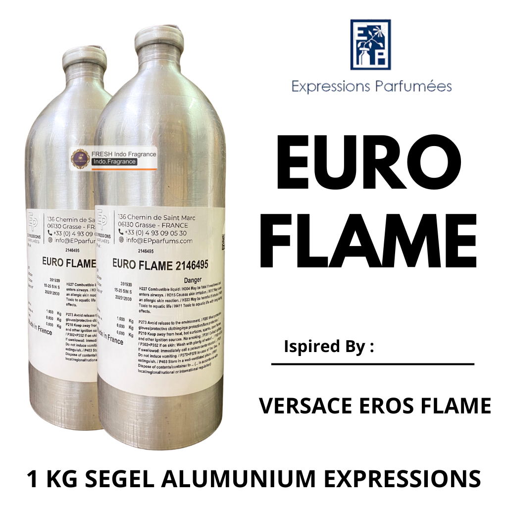 Bibit Parfum EROS FLAME ( EURO FLAME ) 1 KG SEGEL Alumunium EXPRESSIONS EP