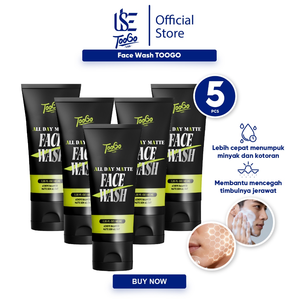Toogo X Enchen Deep Clean Facial Wash 40ml |For all skin types & sabun cuci muka & skincare & Mencer