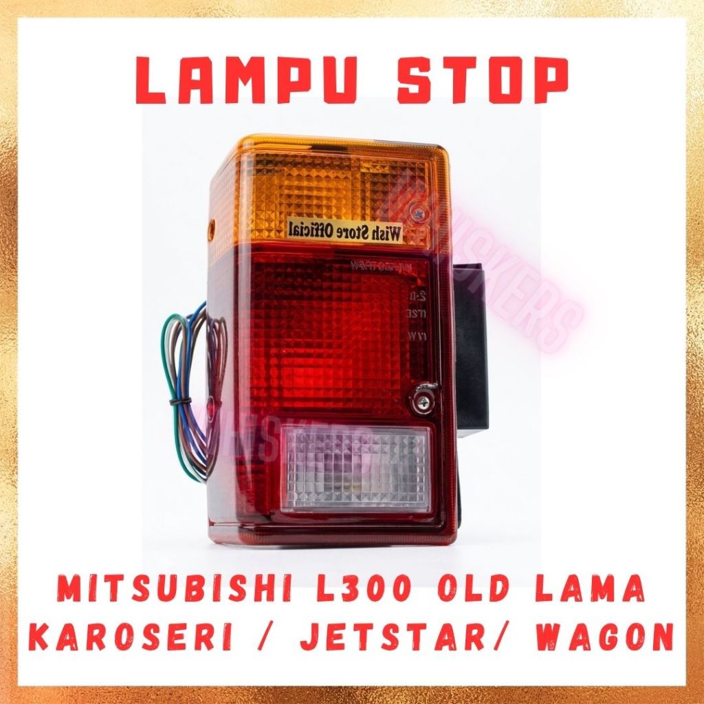 [PCS]Lampu Stop Lamp Mitsubishi L300 L-300 VAN STATION OLD LAMA / COMANDO / WAGON Lampu Belakang Sto