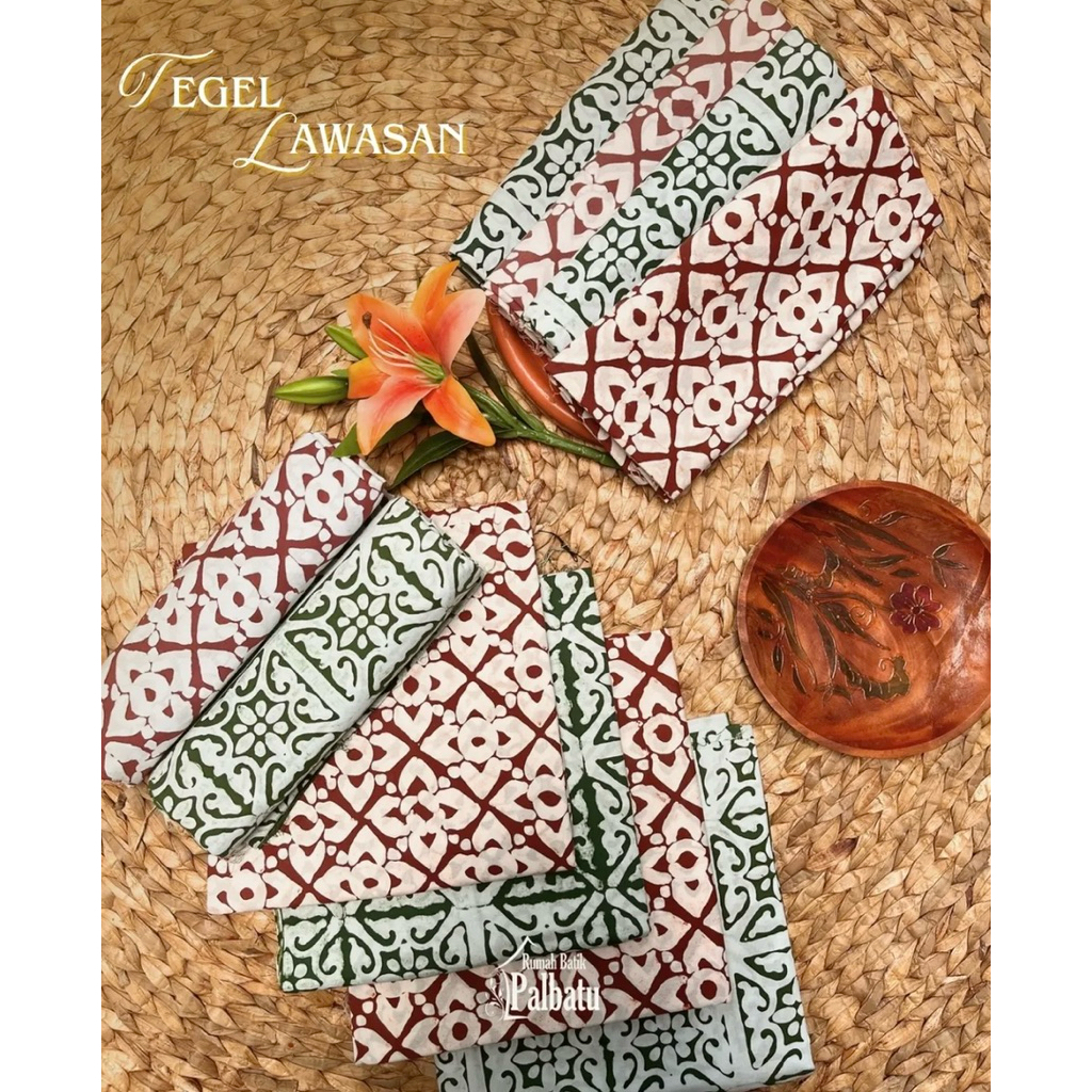 BATIK PALBATU - kain batik motif tegel lawasan/kain batik cap asil