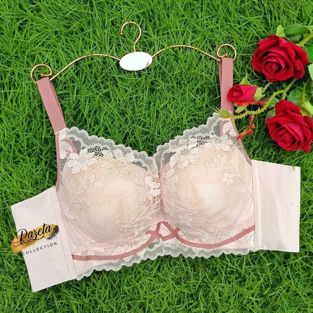 BRA BH FASHION WANITA PAKAI KAWAT CUP A KECIL BUSA TEBAL SIZE 34-38