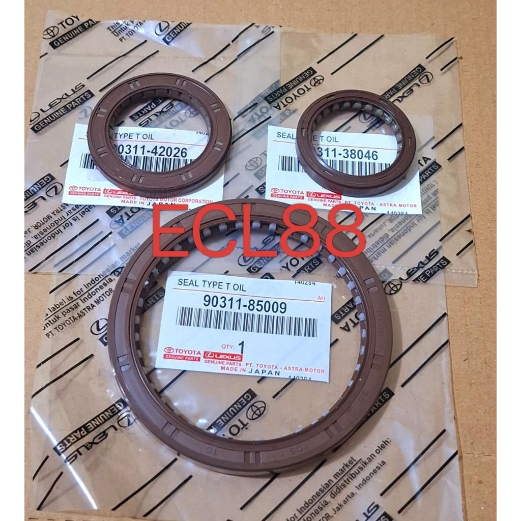 SEAL KRUK AS DEPAN BELAKANG SEAL NOKEN AS CORONA ABSOLUTE ST191 TWINCAM  ST171 2.0 2000CC 1PAKET