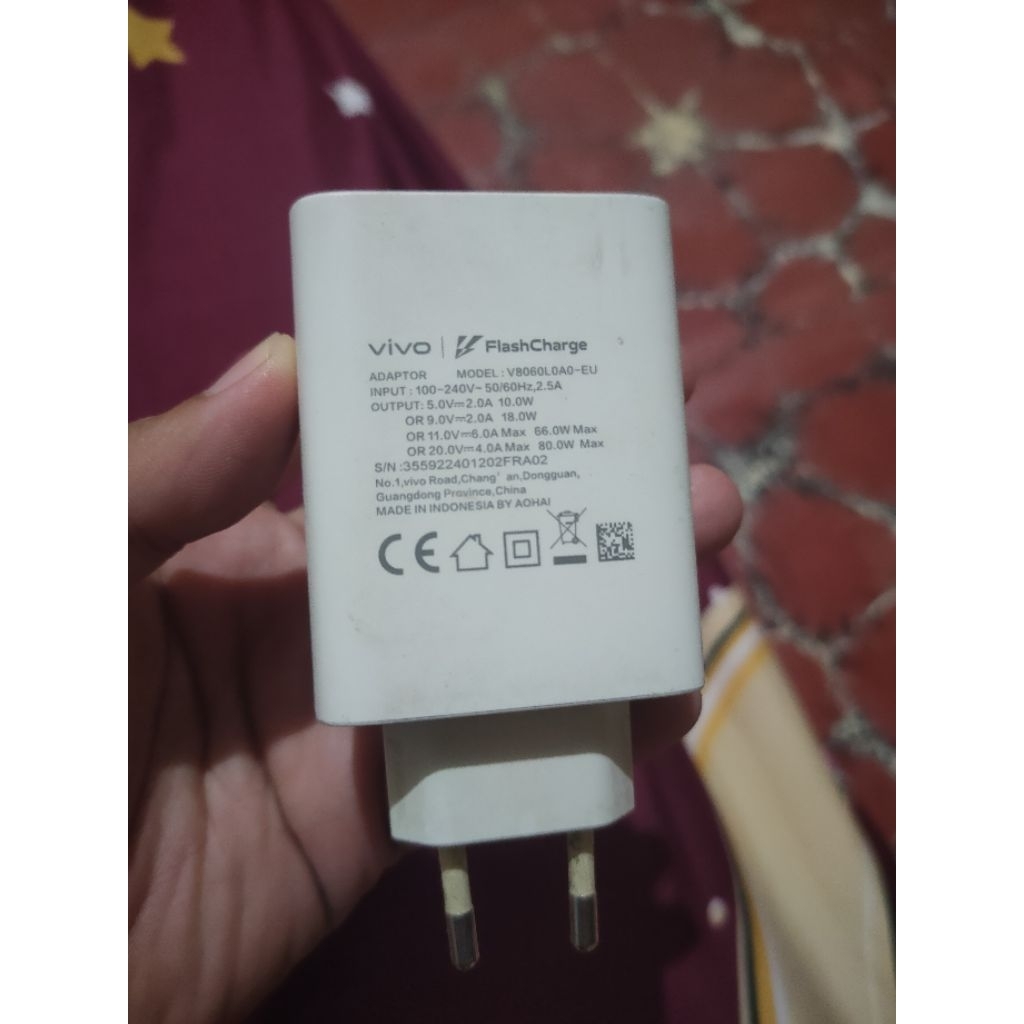Charger Vivo 80watt
