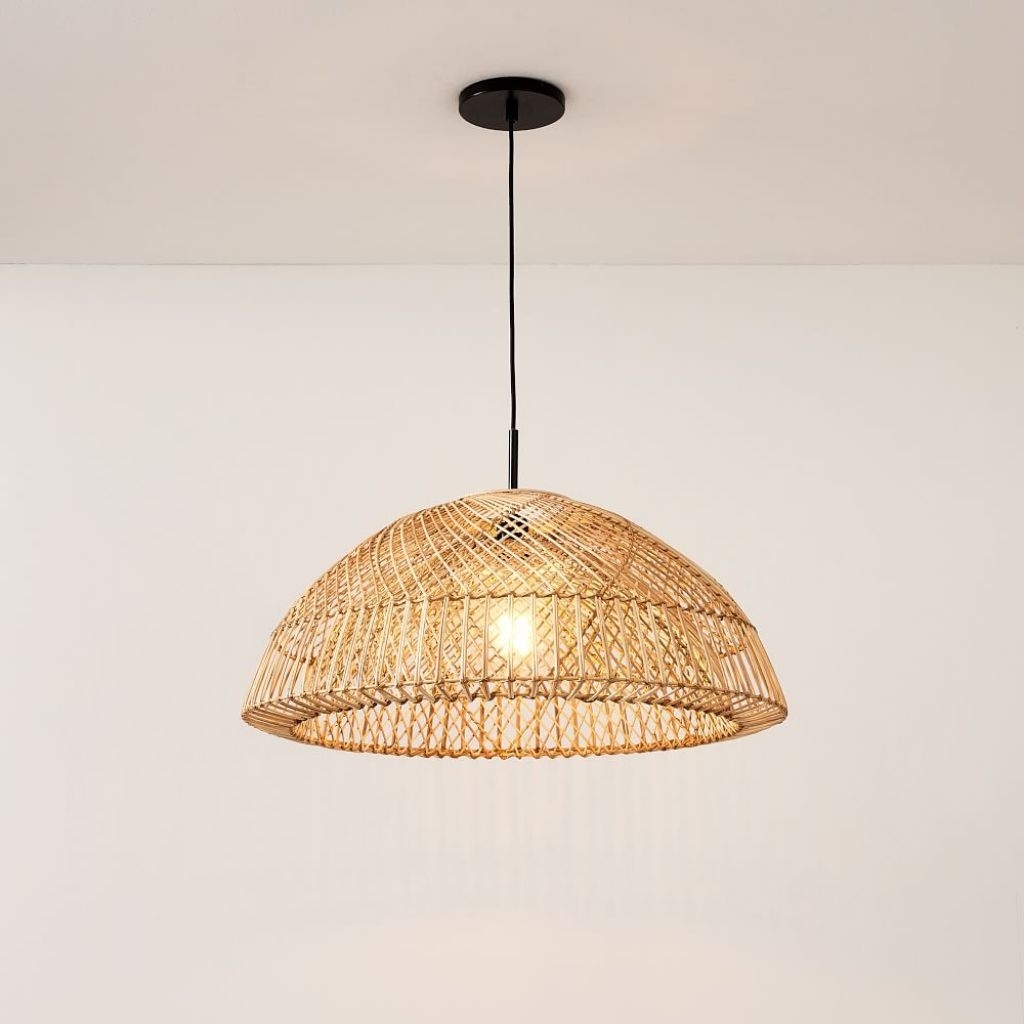 Kap Lampu Gantung Rotan Dayani Indonesia - D40