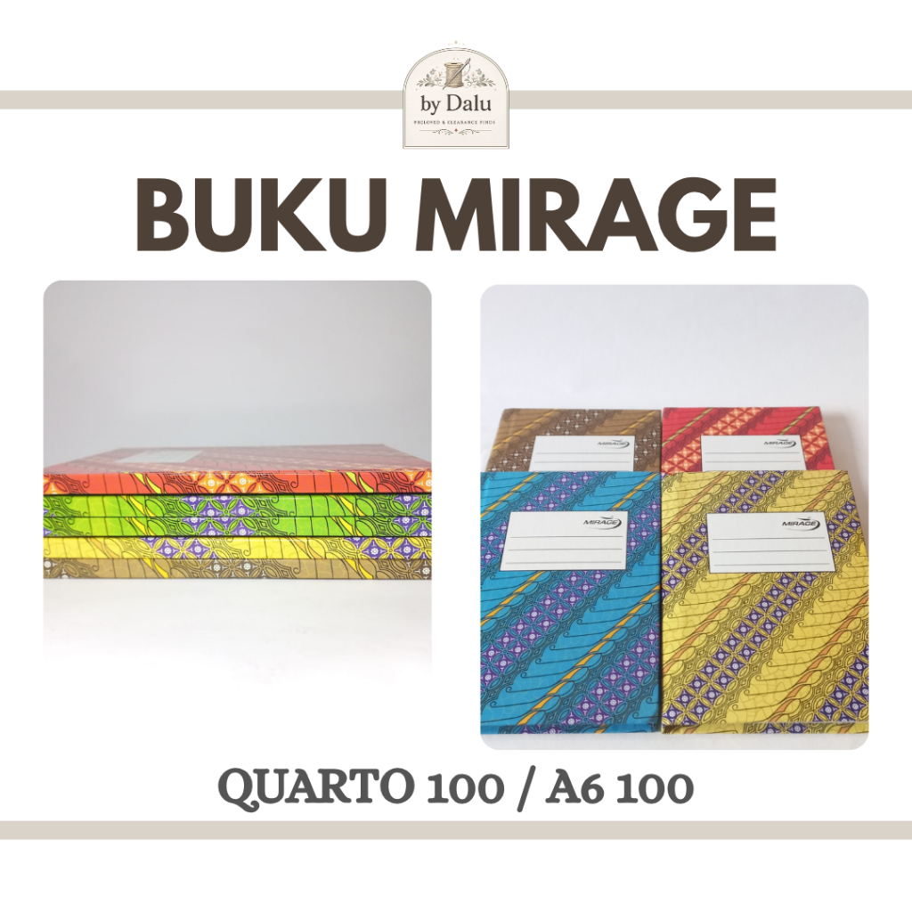 Mirage Buku Hard Cover Batik Quarto Size | buku akuntansi, buku tulis hard cover, buku akuntansi