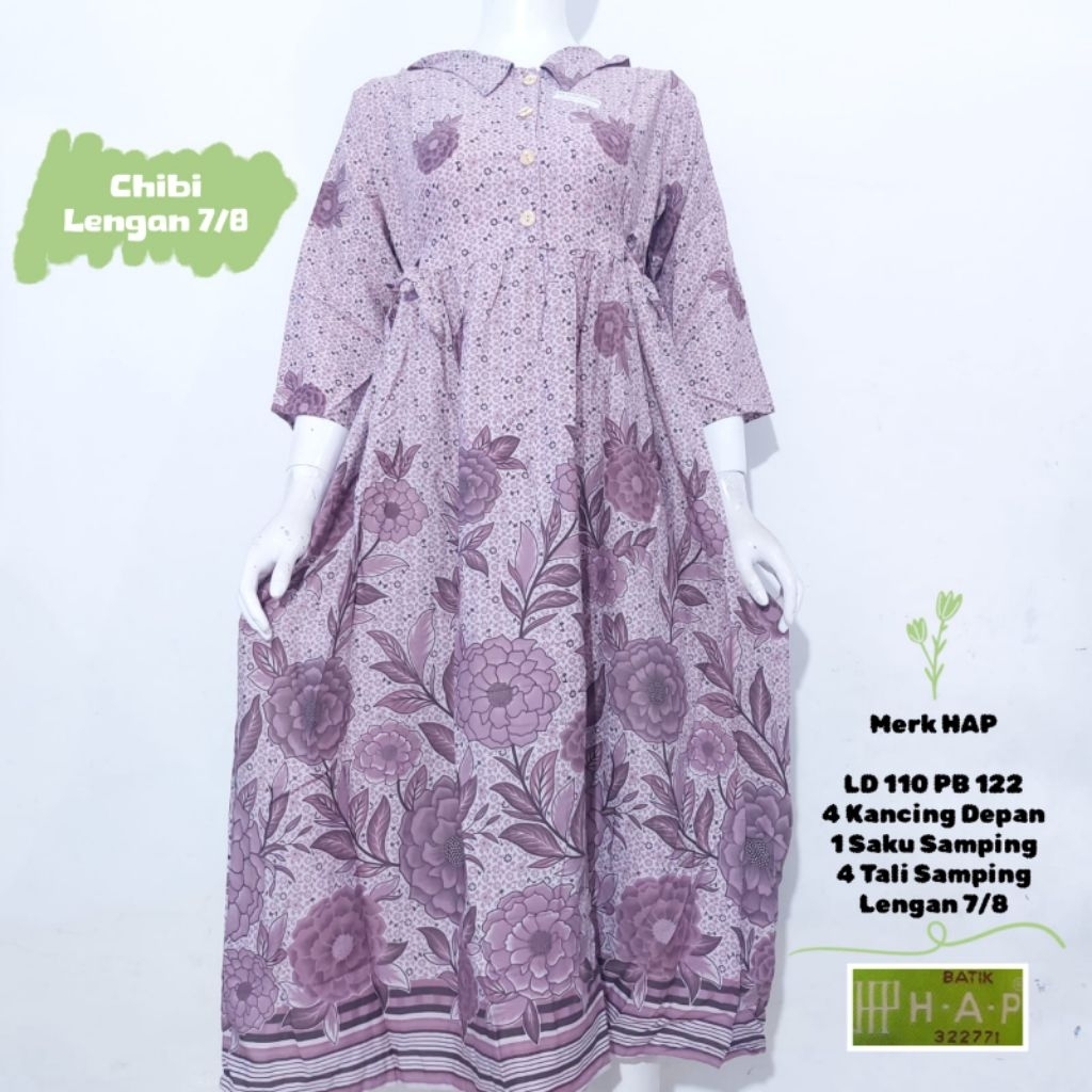 HAP CHIBI LENGAN 7/8 || DASTER LD 110 EMPAT TALI SAMPING MERK HAP