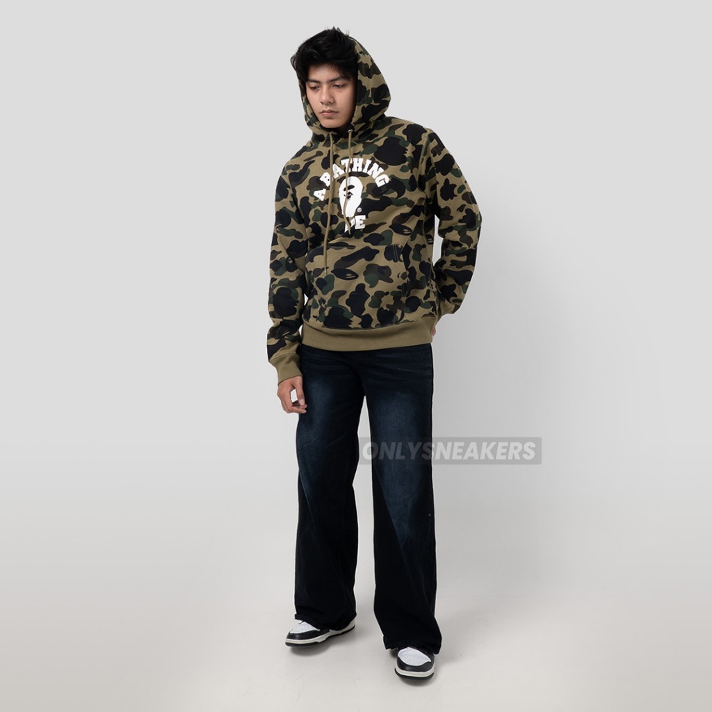 BAPE FULL GREEN CAMO HOODIE