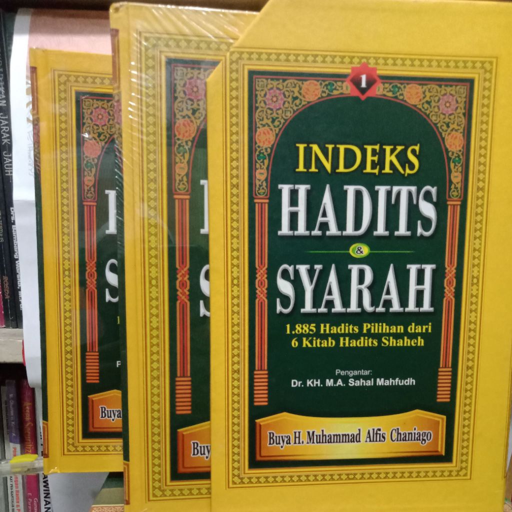 INDEKS HADITS & SYARAH 1 dan 2 (1set) 1.885 HADITS PEMILIHAN DARI 6 KITAB HADITS SHAHEH ASLI ORIGINA