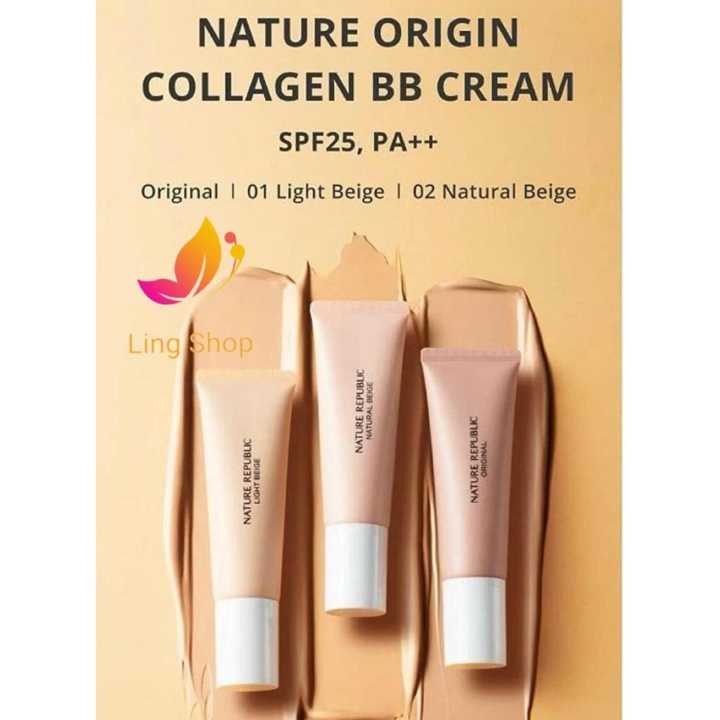 [READY STOCK] NATURE REPUBLIC Nature Origin Collagen BB Cream SPF25 PA++++ 45g EXP 2027