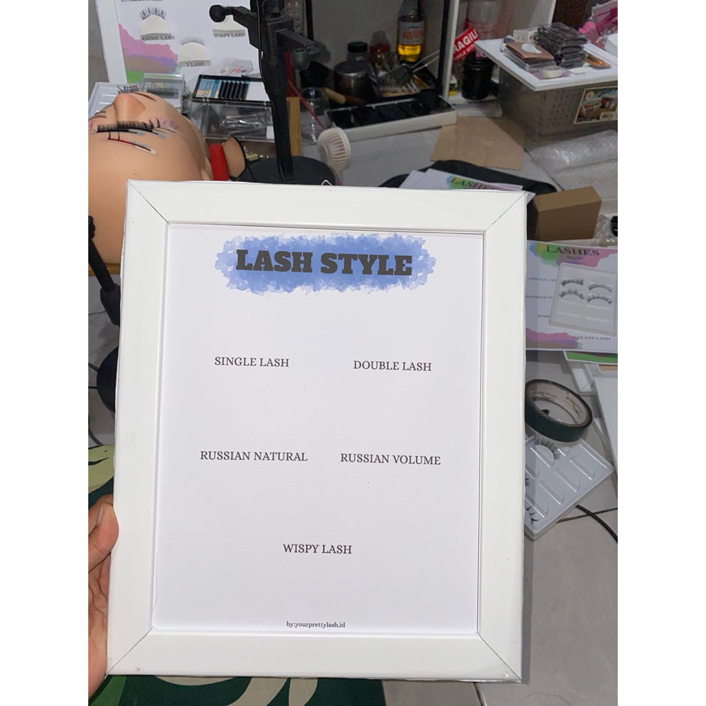 CUSTOM FRAME + KERTAS (nama tipe) baca deskripsi!