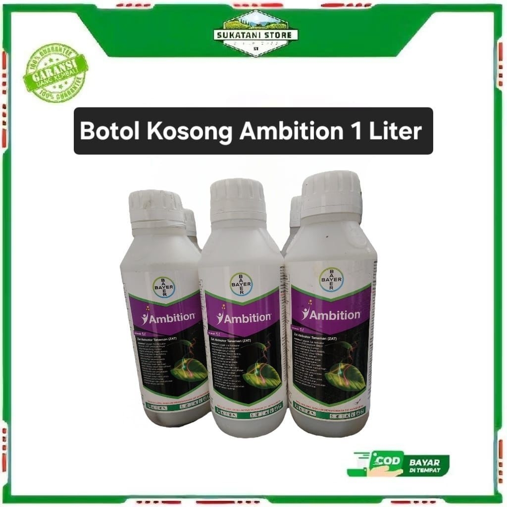 Botol Kosong ambition 1 liter serbaguna plastik tebal untuk pertanian