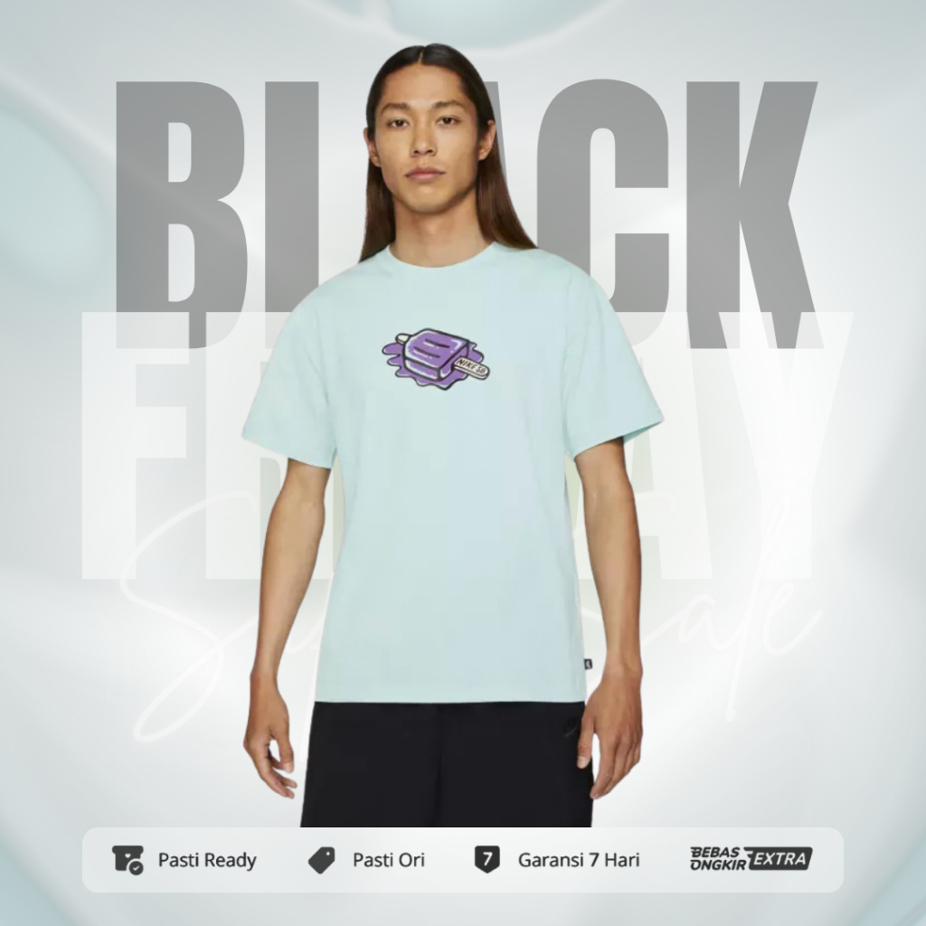 Kaos Nike Original Nike SB Kaos Skate Pria Popsicle - Biru
