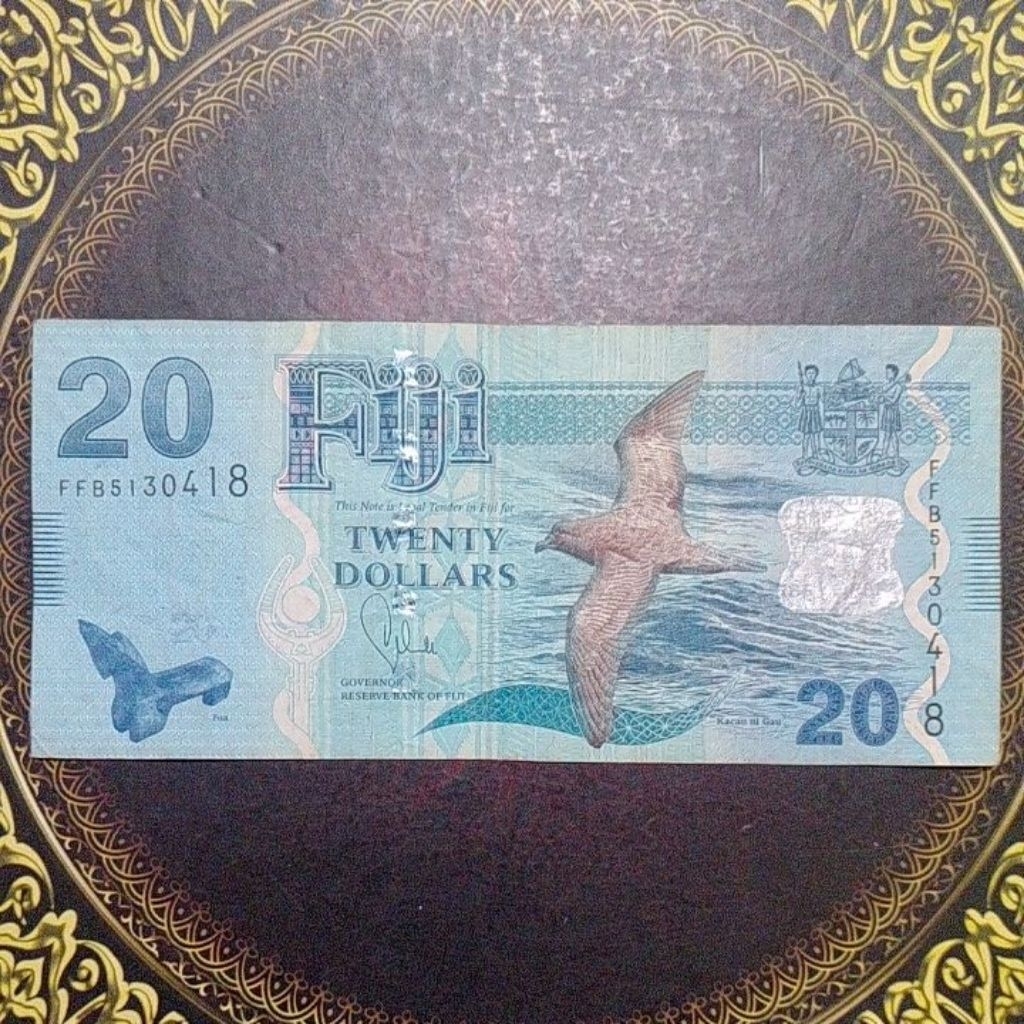 Uang Fiji 20 dollar 2013 vf