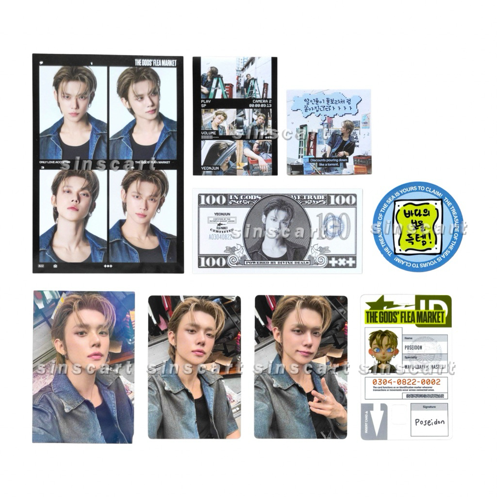 Official Yeonjun Deco Kit 2026 — POB / Preorder Benefit Weverse Global, PC / Photocard, Dollar Money