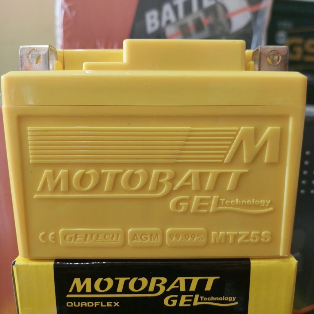 Aki Motor Beat Fi Cw/Karbu,Scoopy,Spacy Cw Fi 2013s/d2015 MOTOBATT MTZ5S 100%ori Universal.