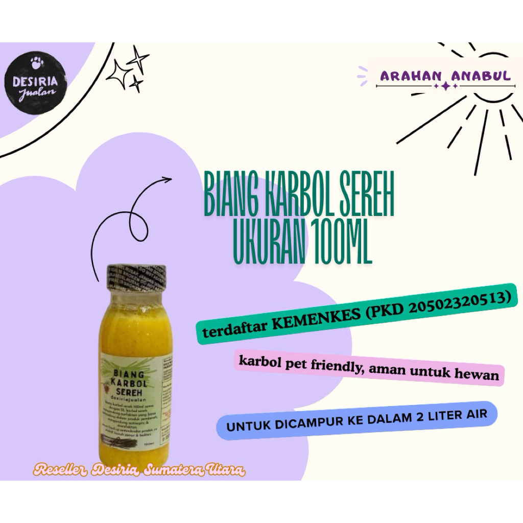 Biang Karbol Sereh 100ml