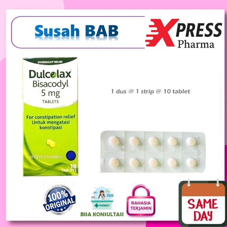 XPRESS  DUS Dulcolax 10 tablet Konstipasi Pelancar BAB Dulcolak Dulkolak Dulkolax Dulcolaks Dulkolak