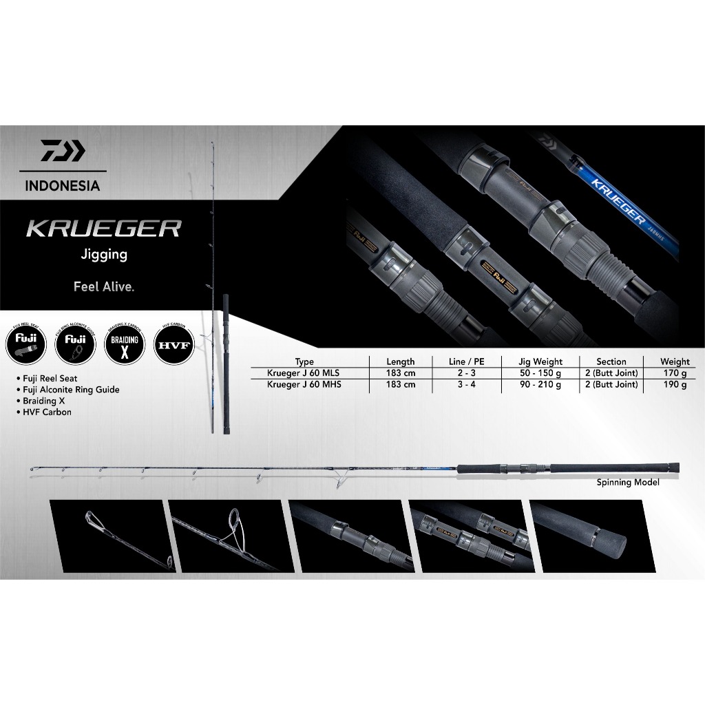 JORAN DAIWA KRUEGER JIGGING 60MLS / 60MHS - ORIGINAL