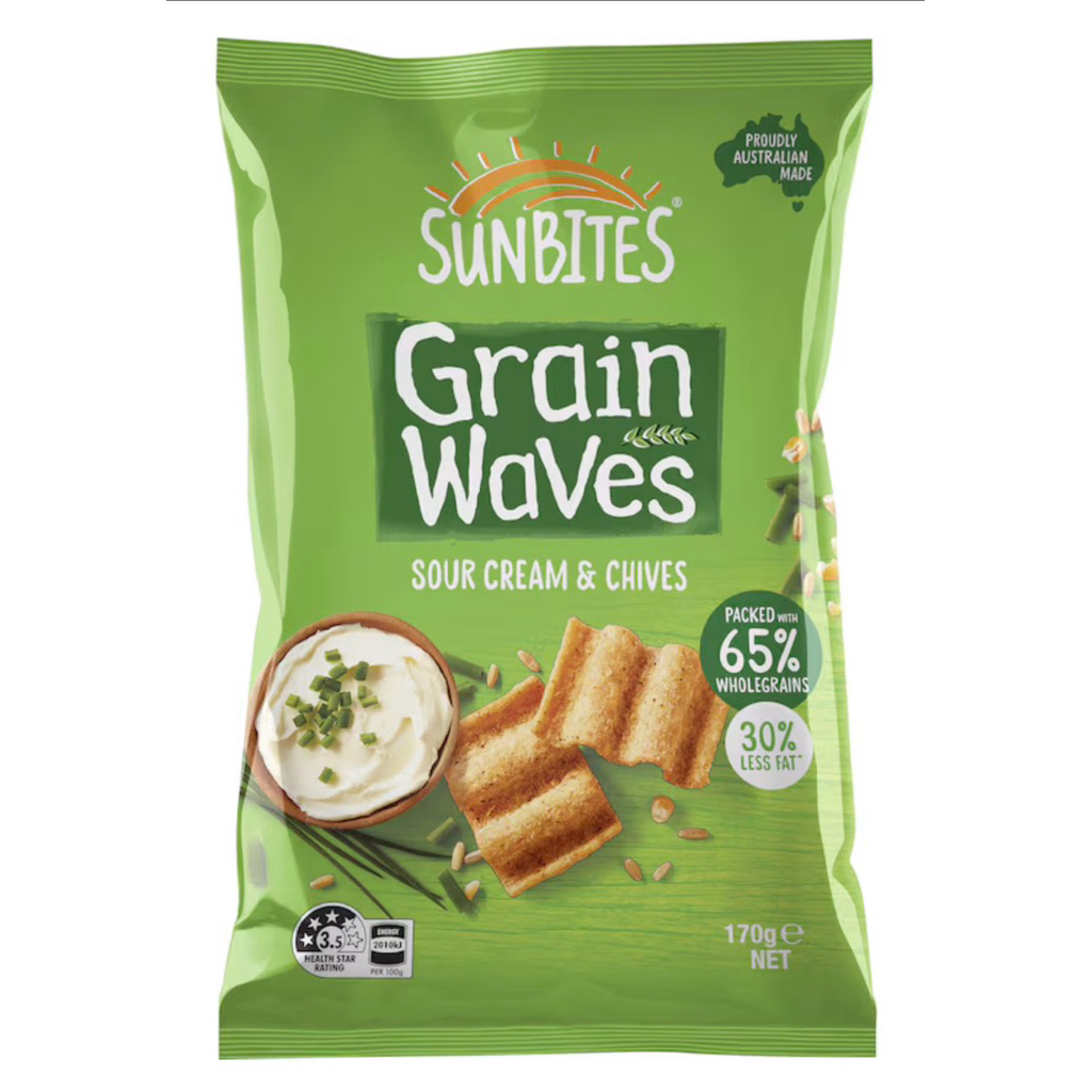 Sunbites Grain Waves Wholegrain Chips  170g