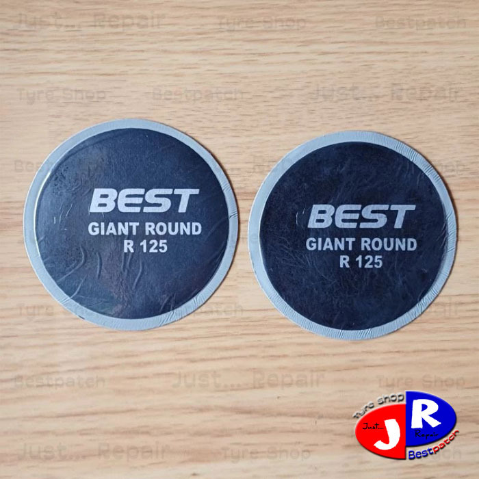 Paket Karet Tambal Ban Dalam Bestpatch Giant Round + Lem Bestpatch - Tambal Ban TipTop
