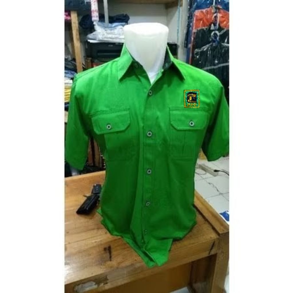 kemeja partai PPP terbaru lengan pendek seragam partai PPP terbaru baju partai PPP terbaru
