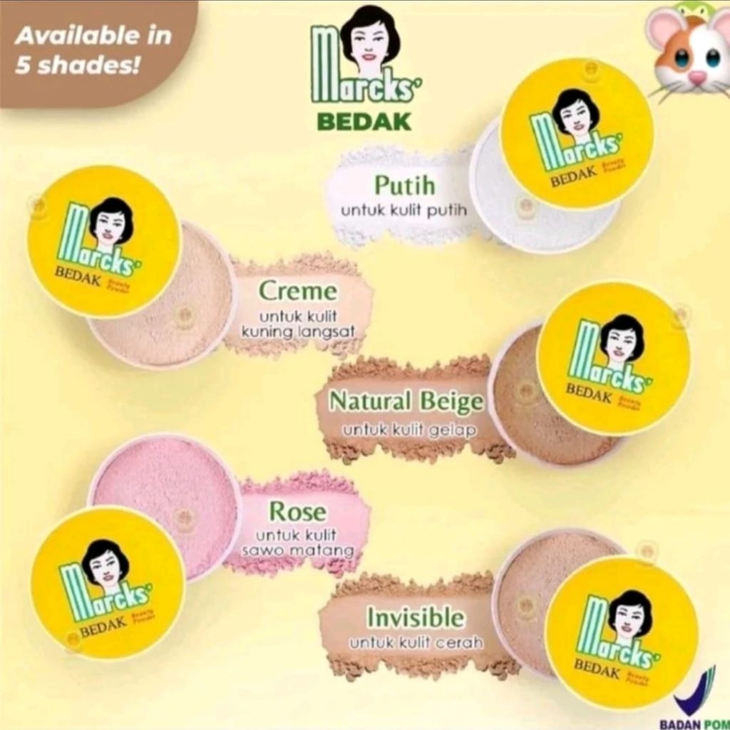 Marcks Bedak Wanita Untuk Wajah tampil cantik setiap hari - guzel glow