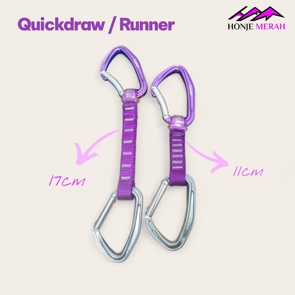 Quickdraw Runner Set Panjat Tebing 11cm dan 17cm