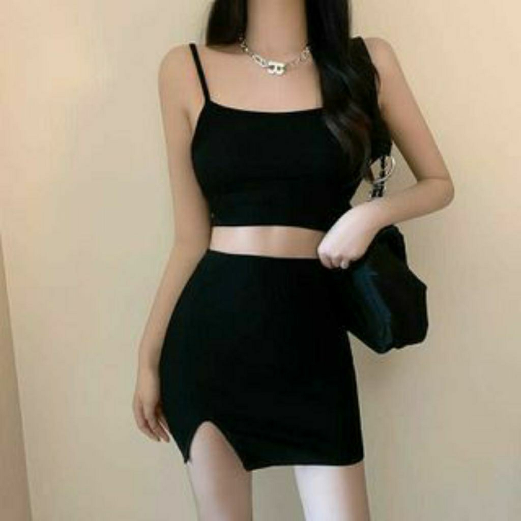 Setelan Wanita Bodycone Premium Koreanstyle Baju Ketat Sexy Terbaru Jumbo