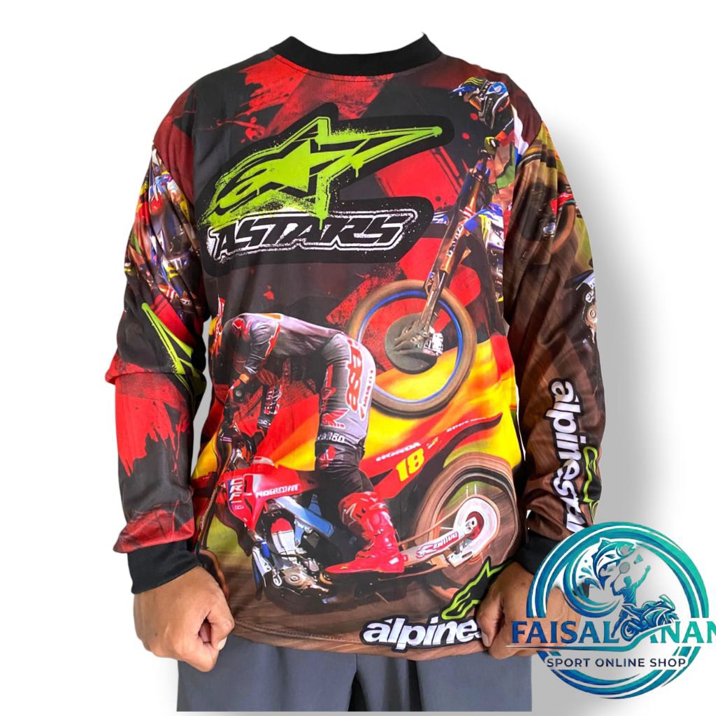 KAOS // KAOS BALAP// BAJU BALAP// DRAG BIKE//MOTOR CROSS//KAOS BALAP LENGAN PANJANG//COD