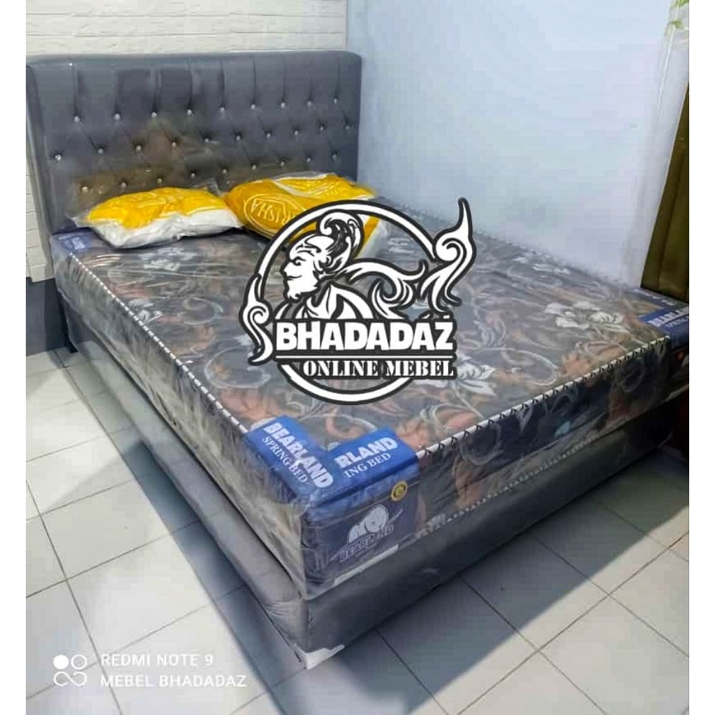 1 Set Springbed Olympic Bearland Lis 2 dan Dipan Kancing 3 Baris