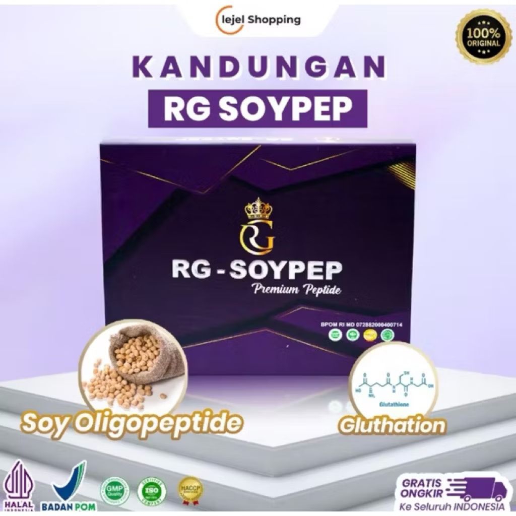 RG SOYPEP ORIGINAL - PAKET TERAPI DIABETES & TURUNKAN KADAR GULA dengan Premium Peptide