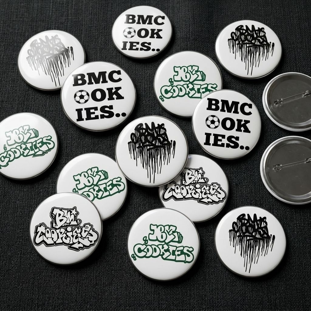 PIN BUTTON PACK BM COOKIES FREE STIKER