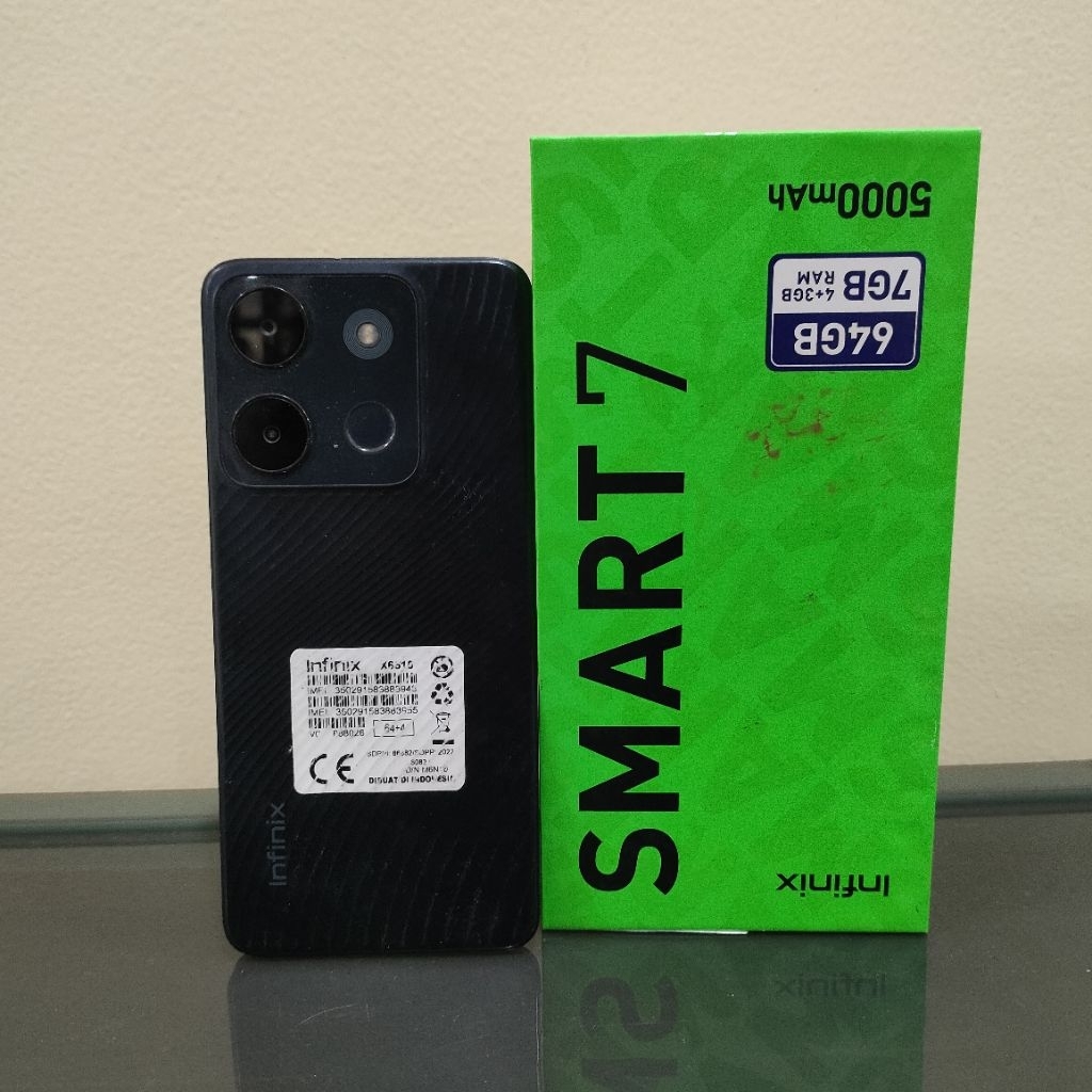 Handphone Infinix Smart 7 Ram 4 64 GB