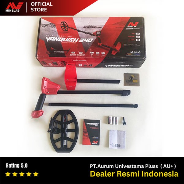 Metal Detector Minelab Vanquish 340 (Second) - Detektor Emas Vanquish 340 (Second) - Alat Pencari Em