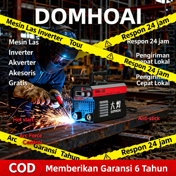 DOMHOAI Mesin Las Inverter mesin las listrik 450 watt MMA 250A IGBT 450 watt / Mesin las mini / Mesi