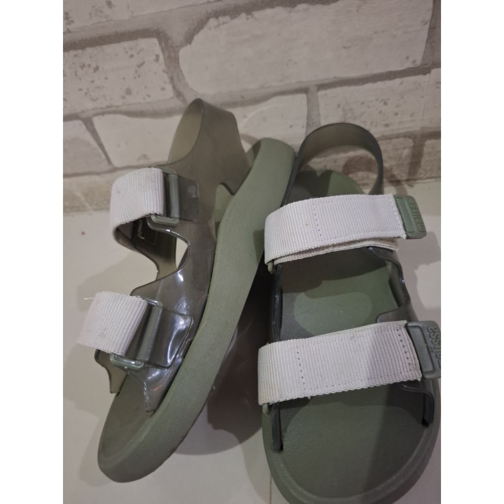 Sandal Melissa Army Preloved Original Size 40 Second Like New