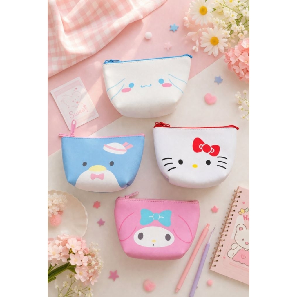 Daiso dompet koin original sanrio
