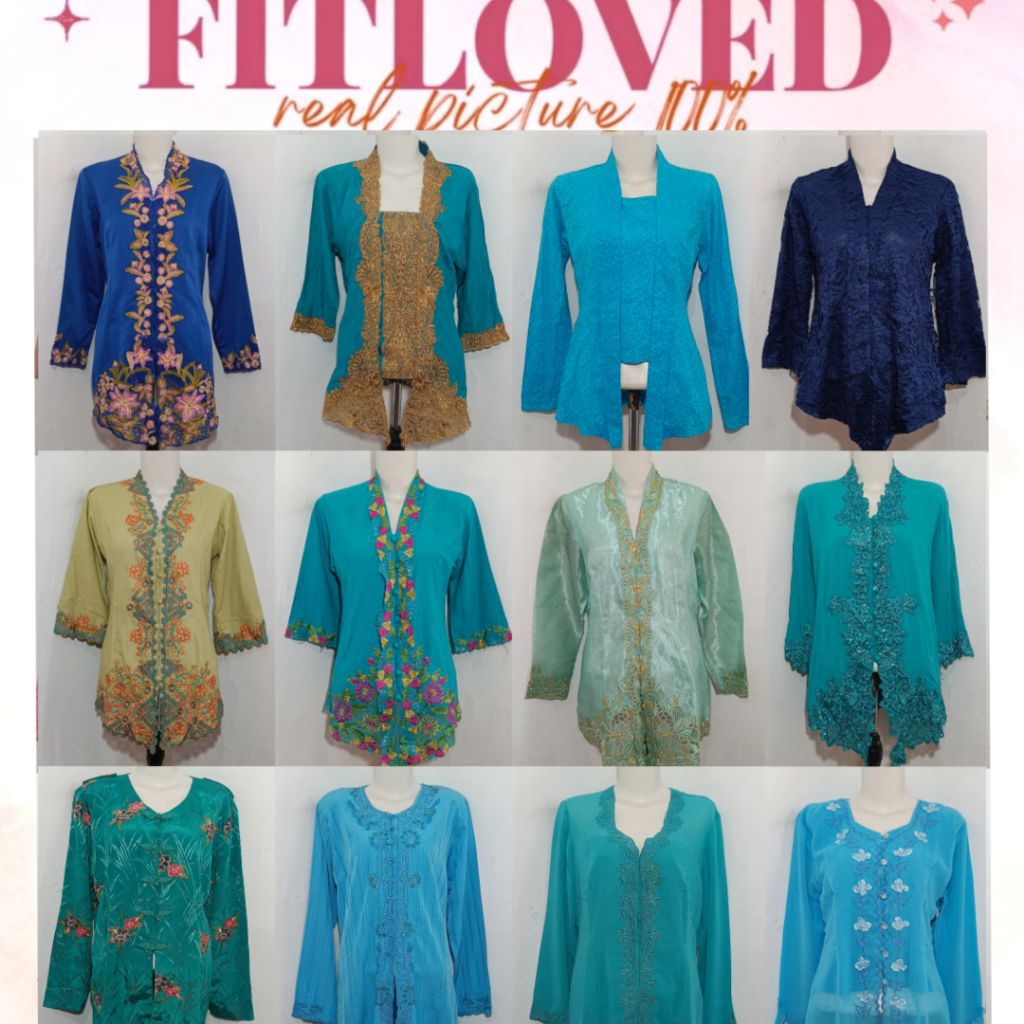 FITLOVED KEBAYA 3 KATUN BORDIR | KUTU BARU | KEBAYA TERMURAH