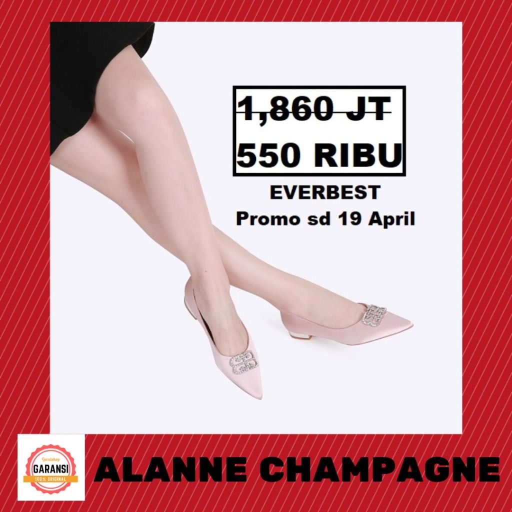 Sepatu flat wanita sale Everbest ALANNE 100% original store