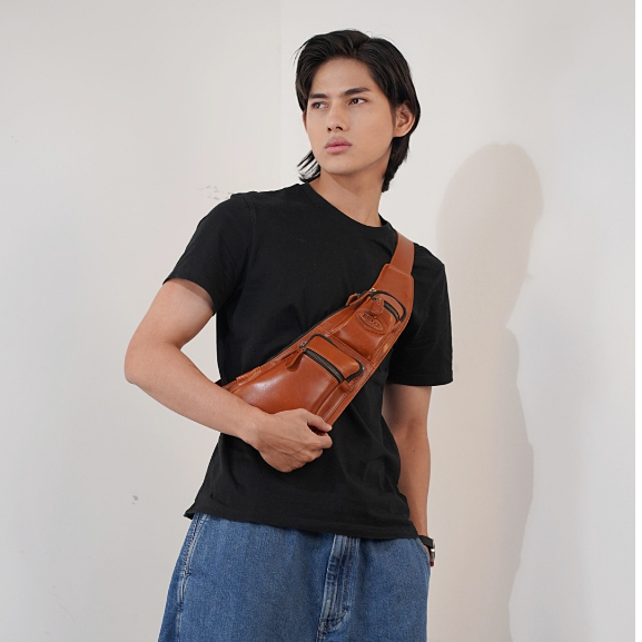 Radoce Bags - Selempang Pria - Tas Kulit Sapi Asli - WEISTBAG REIN