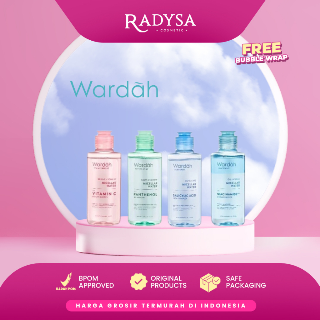 RADYSA - Wardah Micellar Water Make Up Remover Pembersih Make Up Wajah