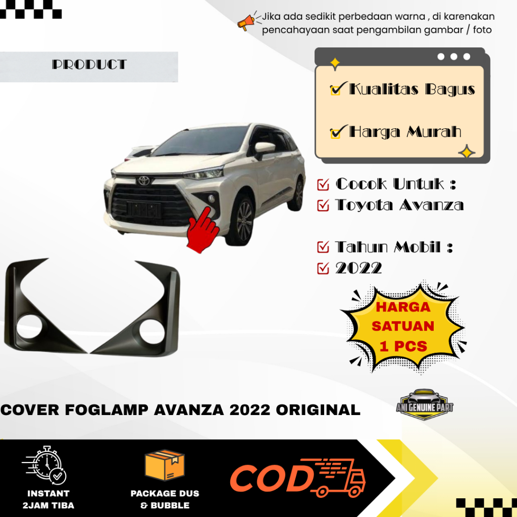 Cover Foglamp Avanza 2022 Original